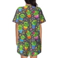 thumbnail image 3 of Lsque Cactus In Pots Women's Short-Sleeved Pajama Set - 2 Piece Soft and Lightweight Sleepwear Set-XX-Large, 3 of 9