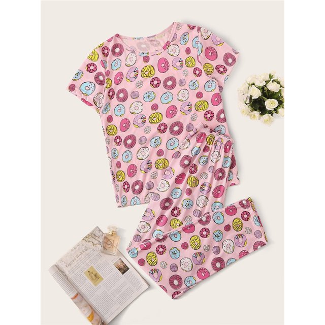 Ropa de dormir con pantalones largos, conjunto de pijama, conjunto de pijama de manga corta, ropa de dormir diseñada para precisión