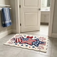 thumbnail image 4 of Beautynvta Patriotic Star & Fireworks Doormat, Thick Non-Slip Absorbent Rug for 4th of July Independence Day Bathroom, Entrance and Kitchen Decor, 23.6x15.7 Inch, 4 of 6
