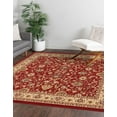 thumbnail image 4 of Rugs.com Yasmin Collection Rug – 8 Ft Square Burgundy Medium Rug Perfect For Living Rooms, Kitchens, Entryways, 4 of 8