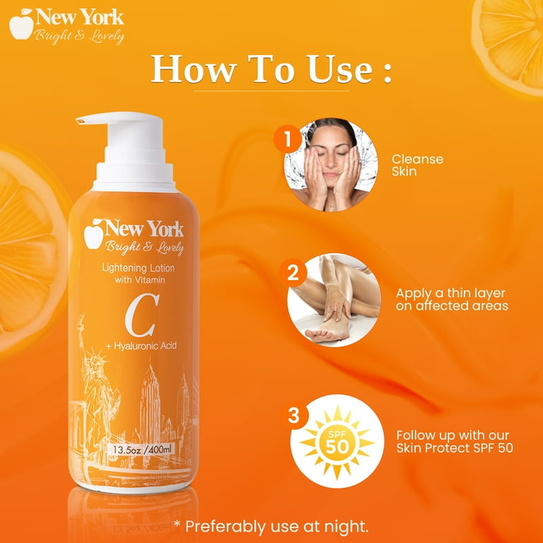 New York Bright & Lovely Lightening Lotion - 400ml / 13.5 oz New York Bright & Lovely Lightening Lotion - 400ml / 13.5 oz