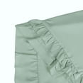 thumbnail image 5 of Unique Bargains Triple Ruffle Bedding Pillow Shams Set of 2 with Envelope Closure Green Queen, 5 of 7