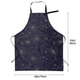 thumbnail image 2 of Kdxio Copper-Gold Gloss Outline Chrysanthemum Apron with Pockets Adjustable Kitchen Aprons for Men Women Waterproof Aprons for Cooking,Drawing,Crafting, Baking Household Cleaning, 2 of 5