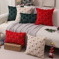 thumbnail image 6 of Pakyozj Christmas Pillow Covers 18x18 inch Set of 2 Xmas Decorations Soft Plush Faux Fur Wool Green Christmas Tree Throw Pillow Cases Winter Holiday Decor for Sofa Living Room, 6 of 6