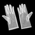 thumbnail image 4 of Wisewang Gants de Mode pour Mariée, Costume de Poignet Fin, Accessoires Longueur Blanche, 4 of 6