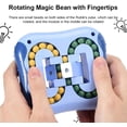 thumbnail image 2 of DAMAIE Magic Bean Rotating Cube Decompression Toy - Square Rotating Small Beads Puzzles Game for Exercise Brain - Fidget Toy IQ Magic Bean Toys[Blue], 2 of 7