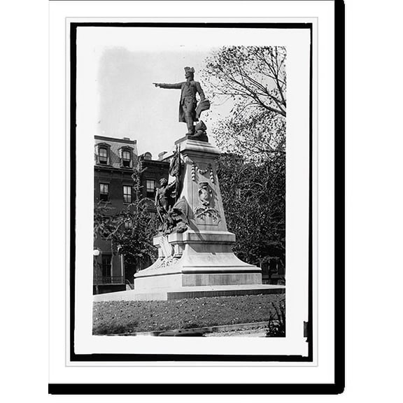 Historic Print, Rochambeau statue, 16" x 20"