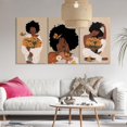 thumbnail image 3 of FCCUYE - 3 Piece Abstract African American Wall Art for Living Room Colorful Flower Hair Picture Floral Poster for Bathroom Black Girl Wall Art Canvas Prints Painting for Female Gifts 20x28inch, 3 of 7