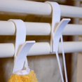 thumbnail image 2 of 8 pieces Towel Radiator Hooks, Towel Radiator Hook, White Plastic Radiator Hook, Bathroom Radiator Hooks, 2 of 5