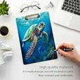 thumbnail image 4 of Acrylic Clipboards with Low Profile Clip, A4 Standard Size 9" x 12.5" File Holder for Writing Drawing, Clip Boards for Doctors Offices, Sea Turtle Gifts, 4 of 7