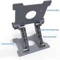 thumbnail image 4 of High-quality Tablet Holder, Adjustable Folding All-aluminum Solid Up To 13 Inches Tablet Holder-Space Grey, 4 of 6