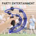 thumbnail image 4 of EeaseCA 2pcs Adults Tambourines Hand Held Tambourines Musical Hand Percussion Instrument, 4 of 8