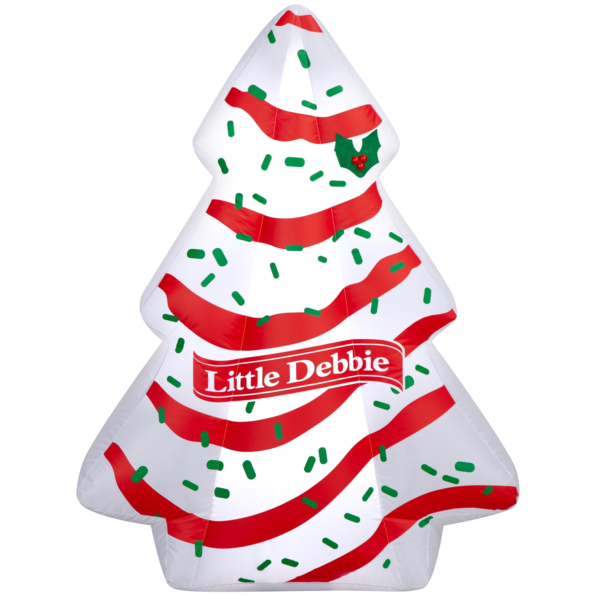 Little Debbie Christmas Tree Cake Yard Inflatable with LED Lights 4.5 ft