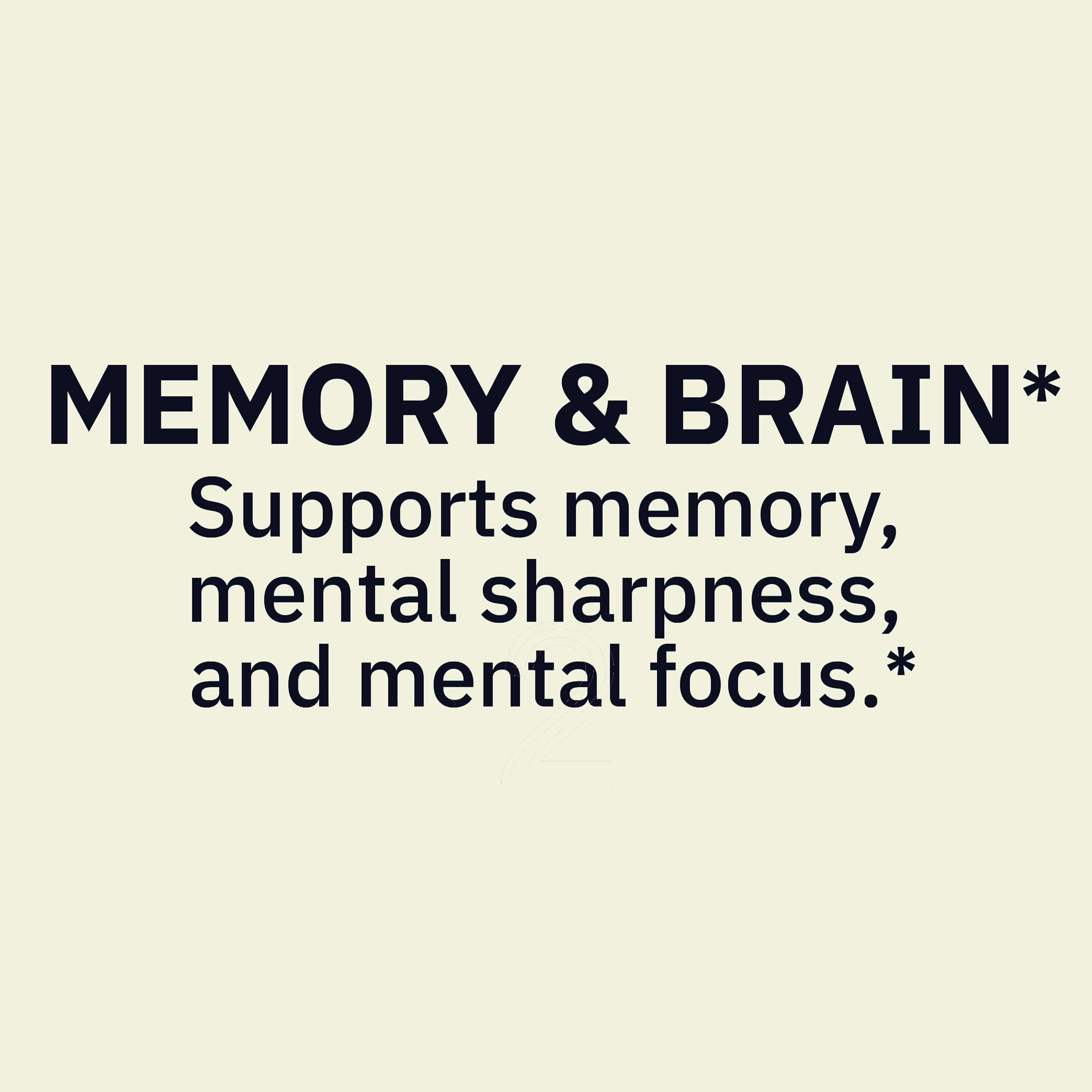 Spring Valley Brain Performance Memory Support Dietary Supplement Vegetarian Capsules, 60 Count