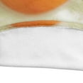 thumbnail image 4 of Egg Round Blanket, Sunny Side Up Yolk Facing Chicken Farm Animal Healthy Nutrition Breakfast Artwork, Cozy Plush for Indoor & Outdoor Use Novelty Joke Gift Idea, 47" Round, White Orange, by Ambesonne, 4 of 6