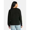 thumbnail image 3 of Women's Bad Temper Cats Graphic Sweatshirt with Long Sleeves, Sizes XXS-XXL, 3 of 5