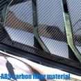 thumbnail image 3 of Paquete de 2 persianas laterales traseras de fibra de carbono ABS estilo Racing para Nissan Altima 2019 2020 2021 2022 (fibra de carbono negra), 3 of 5