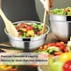 thumbnail image 3 of 5 Pcs Mixing Bowl,Stainless Steel Salad Bowl with Airtight Lid&Non-Slip Base,Serving Bowl for Kitche, 3 of 5