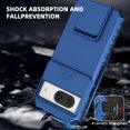 thumbnail image 4 of for Google Pixel 8 Phone Case with Tempered Glass Screen Protector Slide Camera Lens Kickstand Military-Grade Bumpers  Shockproof Protective Cover for Women Men Girls Blue, 4 of 14