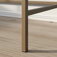 thumbnail image 6 of Sauder International Lux Metal & Wood Writing Desk, Sindoori Mango Finish, 6 of 9