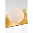 thumbnail image 5 of Living District Jaylin 3-Light Iron & Glass Bath Sconce in Brass/Frosted White, 5 of 6