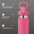 thumbnail image 5 of TAL Stainless Steel Ranger Push Lock Lid Water Bottle 28 fl oz, Pink, 5 of 11