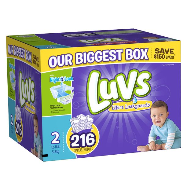 Luvs With Ultra Leakguards Size 2 Diaper