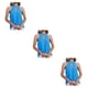 thumbnail image 4 of Blusa Sin mangas Qarigey para mujer Azul S 3piezas, 4 of 6