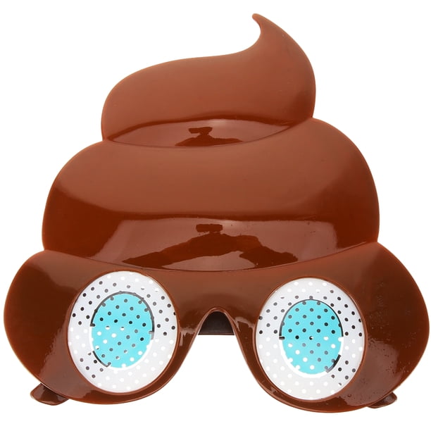 FELTECHELECTR Gafas de moda, gafas únicas, gafas de fiesta de discoteca, gafas con forma de caca