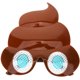 thumbnail image 1 of FELTECHELECTR Gafas de moda, gafas únicas, gafas de fiesta de discoteca, gafas con forma de caca, 1 of 5