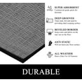 thumbnail image 3 of A1HC Indoor Outdoor Mat, Front and Back Entrance Welcome Mats, Large Front Door Patio Mats 32X48 Inches, Non-Slip Easy Clean Entrance Washable Large Size Doormats, Dark Grey, 3 of 8
