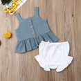 thumbnail image 1 of Été Bambin Enfants Bébé Filles Recadrée Débardeur Parti Tenue 1-6 Ans, 1 of 5