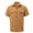 ☪369-Yellow, variant on Men's Solid Short Sleeve Lapel Shirt with Button Cardigan and Pocket - Casual Collared Top for Summer Office Wear, Casual Fridays and Smart Events, Mens Shirts