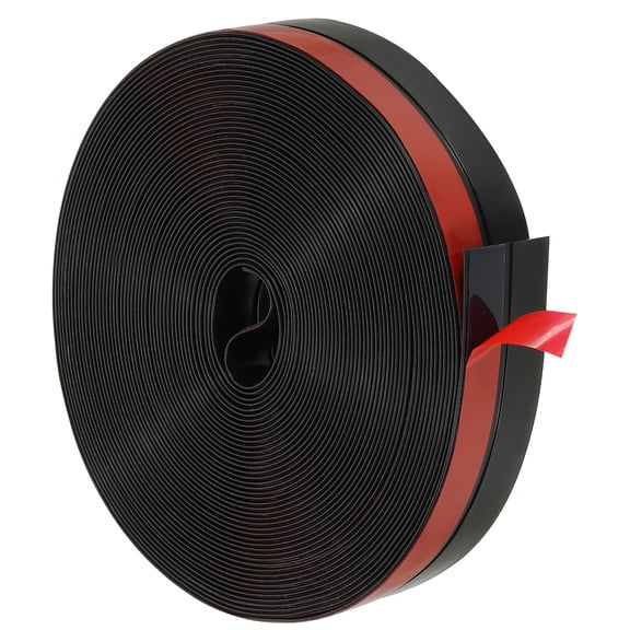 Uxcell 33 ft x 1" Width Self Adhesive Silicone Seal Strip, Black