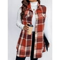 thumbnail image 6 of Cuteduck Womens Plus Size Sleeveless Plaid Vest Wool Blazer Jackets Cardigan Outerwear Fall Winter Tops 1X-4X, 6 of 6