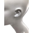 thumbnail image 4 of N'icePackaging - Life-Sized Glossy White Mannequin Head - Poly-Resin - For Merchandise or Showcase - Free-Standing - Hats/Wigs/Earrings/Necklace/Scarfs, 4 of 9