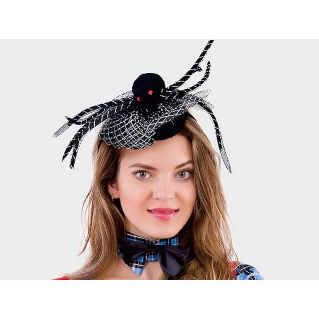 Tiara de telaraña para Halloween, tiara de viuda negra, tiara festiva para cosplay