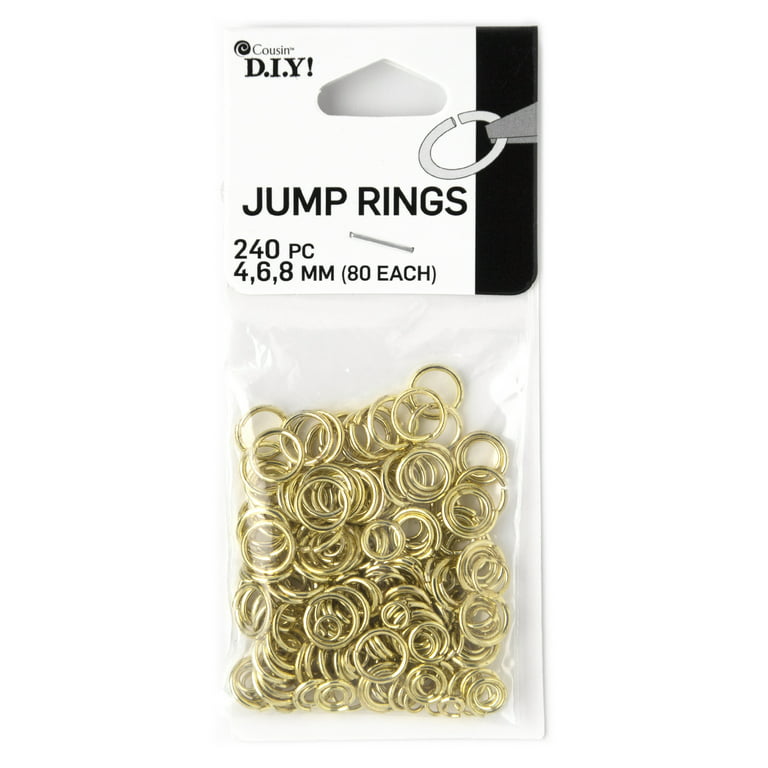 satin matte gold jump rings, jump rings, 4mm jump rings, 18 gauge jump rings,  jump rings