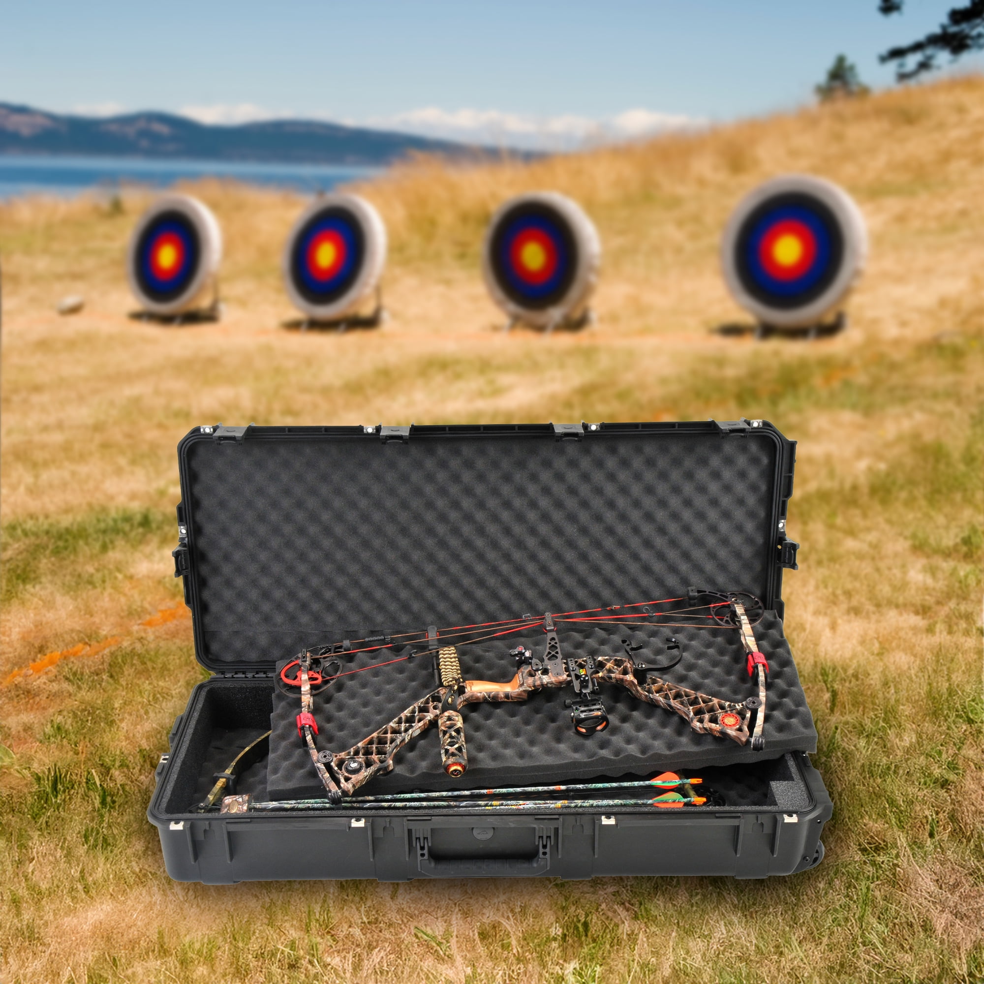 SKB Cases iSeries Double Rifle or Bow Case with Hard Plastic Exterior