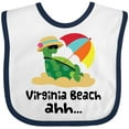 thumbnail image 3 of Inktastic Virginia Beach Virginia Boys or Girls Baby Bib, 3 of 4