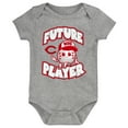 thumbnail image 2 of Infant Heather Gray/Red/White Cincinnati Reds Minor League Player Three-Pack Bodysuit Set, 2 of 4