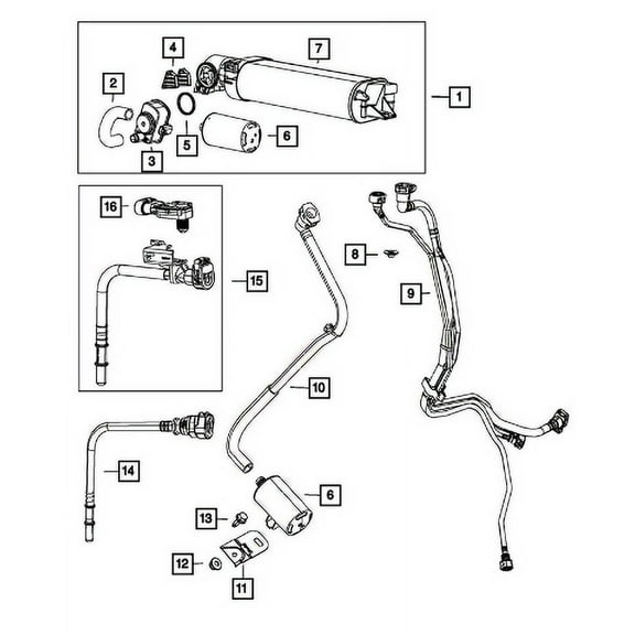 New Genuine Mopar Canister Vapor 2011-2017 OE 68231653AF