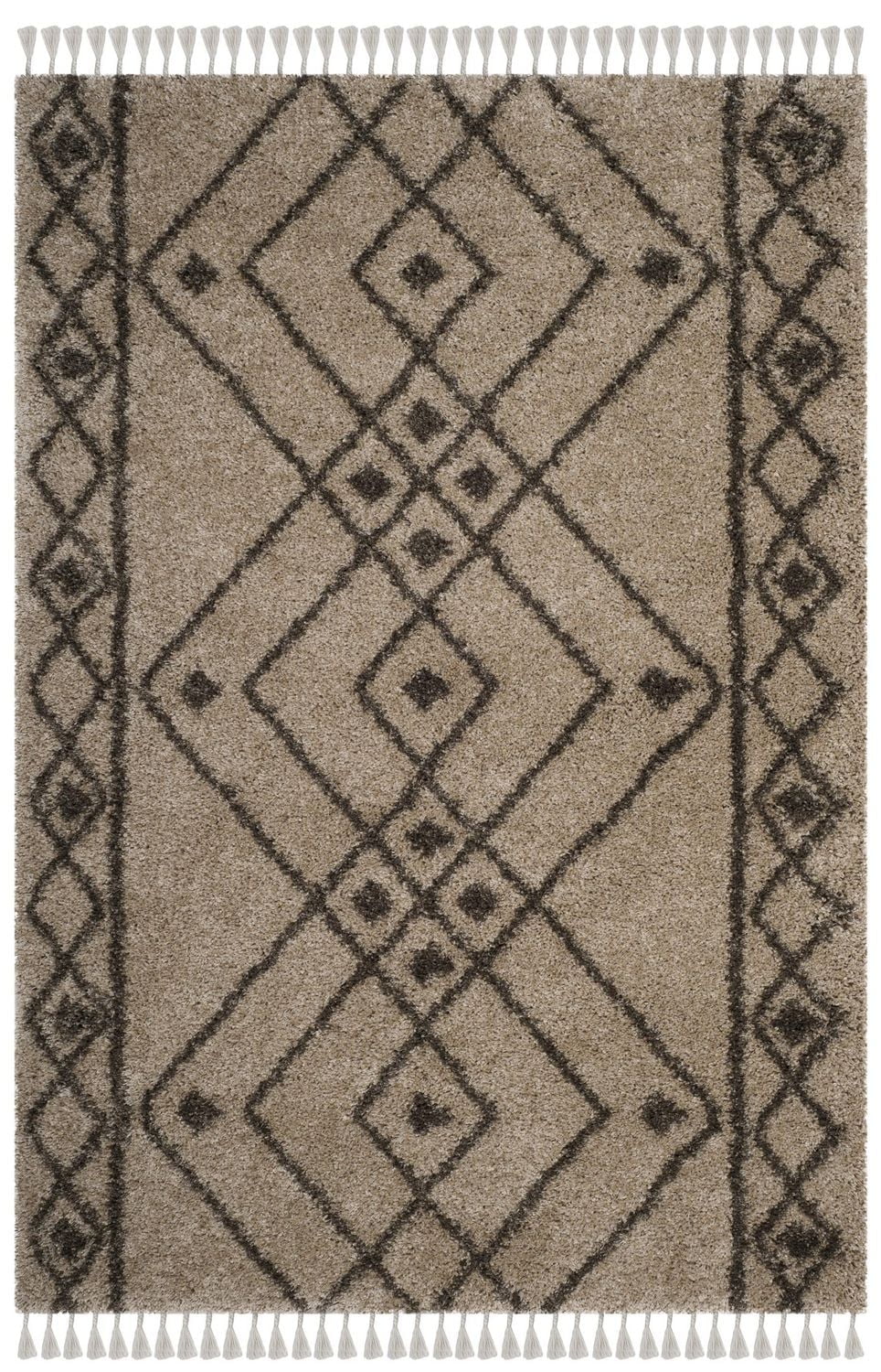Safavieh Moroccan Fringe Erksine Geometric Shag Area Rug