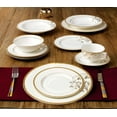 thumbnail image 6 of Bone China 57-Piece Floral Design Dinnerware Set, Service for 8, 6 of 9