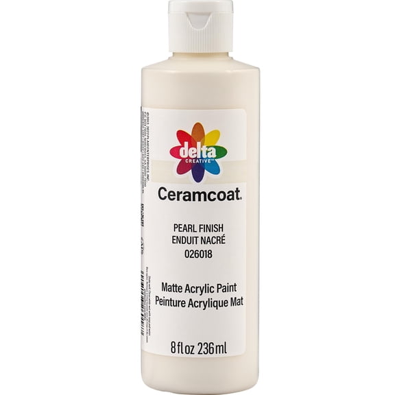 Delta Ceramcoat Metallic Acrylic Paint, Pearl Finish, 8 oz