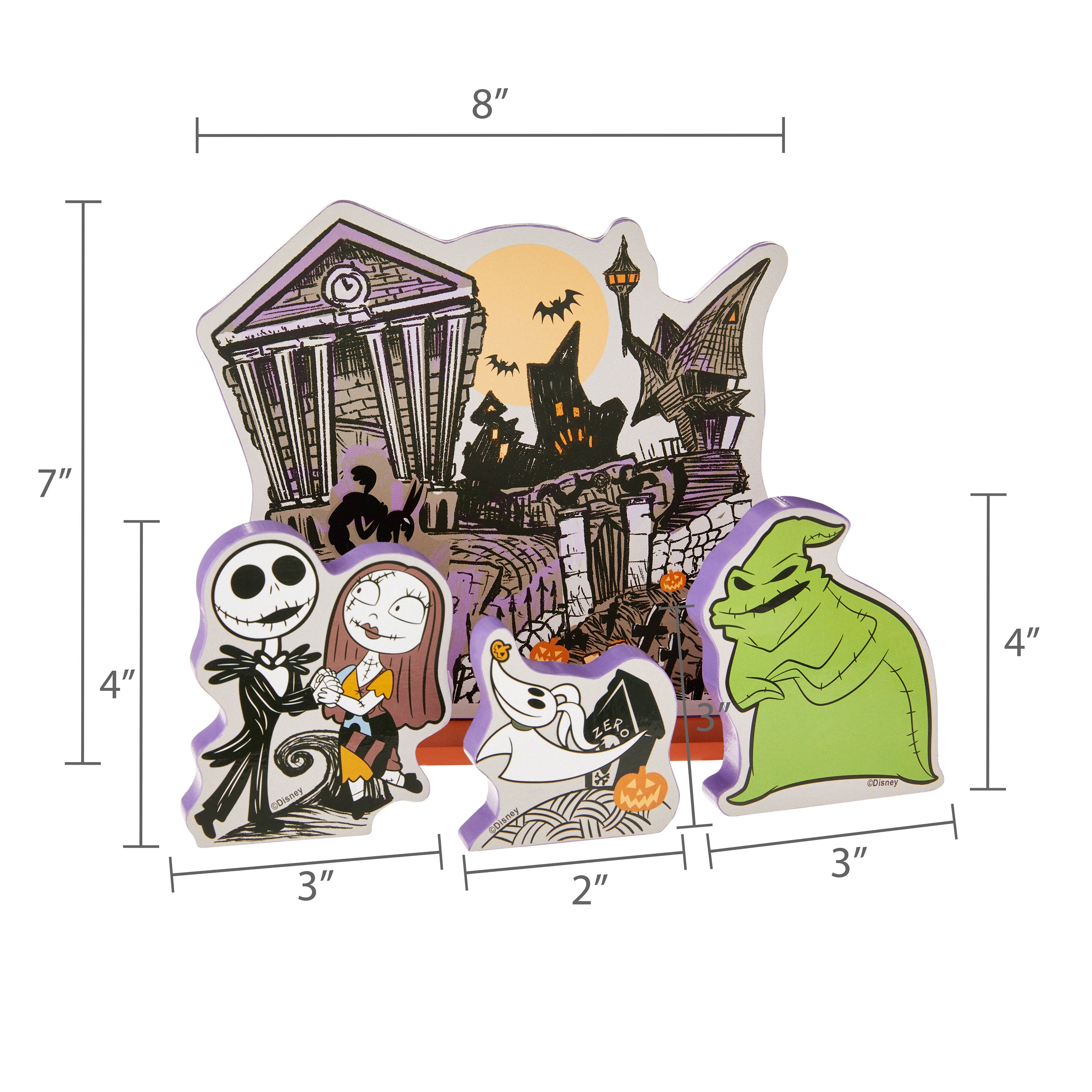 Disney's The Nightmare Before Christmas 3D Wood Village Tabletop