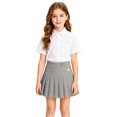thumbnail image 2 of Girls Tennis Skirts Elastic Waist Athletic Pleated Skort with Shorts School Uniform Skirt, 2 of 5