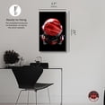 thumbnail image 5 of Red Astronaut Helmet Canvas Modern Astronaut Art By Notoriart, Black Frame, 16" x 24", 5 of 7