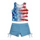 thumbnail image 2 of Odeerbi Niñas Día de La Independencia Traje de Baño de 2 Piezas Patriotic Tank Top Con Sostén Pad & Boyshort Bottom Baño Seco Rápido, 2 of 9