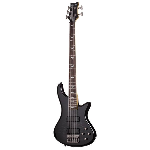 Schecter Stiletto Extreme-5 5 String Bass Guitar (See Thru Black)
